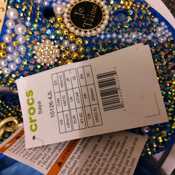 Women & men blingout Crocs by Karolyn b from the 💋💐BOUTIQUE NightCAP - Picture 7 of 7